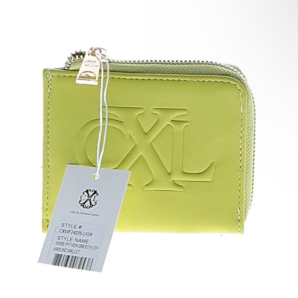 Lime Green Zip Wallet